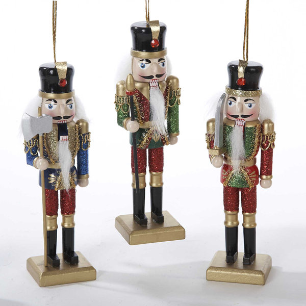 Kurt Adler 3 Piece Wooden Nutcracker Set & Reviews Wayfair